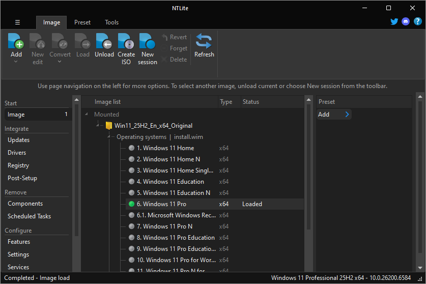 Tải NTLite Business 2025.8.10552 - Công cụ tùy chỉnh và tối ưu Windows tốt nhất